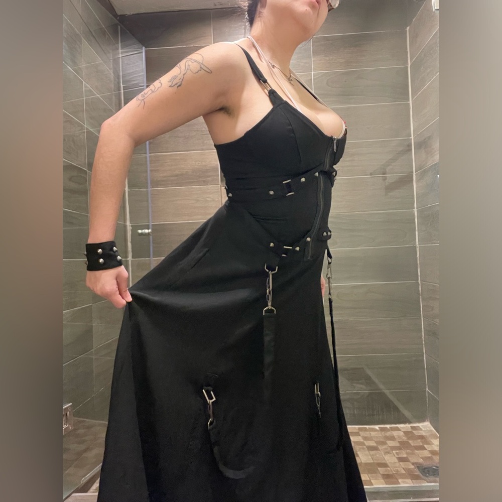 Lip Service Black Gothic Maxi Dress - Picture 8 of 11